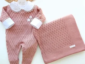 Kit Bambina Floral Crochê