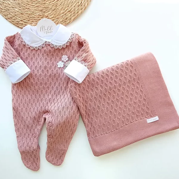 Kit Bambina Floral Crochê