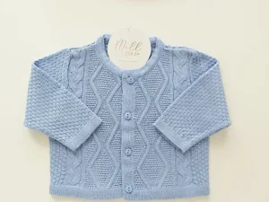 Cardigan escama - Azul Bebê