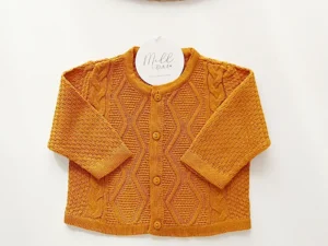Cardigan escama - Mostarda