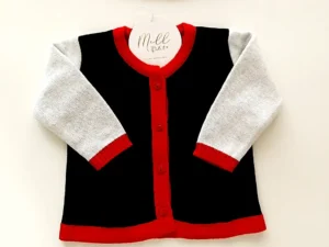 Cardigan Jacquard Tricolor