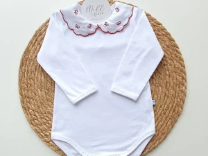 Body gola bordada lacinhos