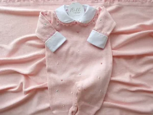 Kit Poá Relevo Color Rosa- Manta Drapeada